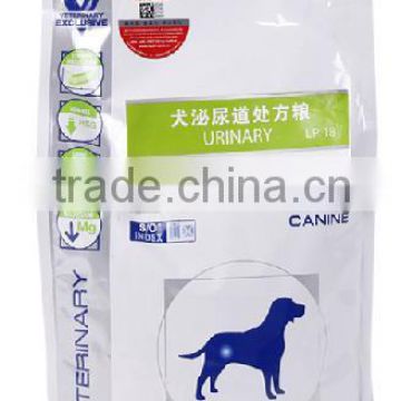 Stand up pet food bag for dog