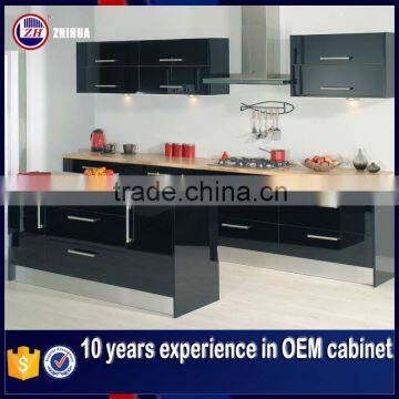 ZHUV simple black lacquer kitchen cabinet lifting