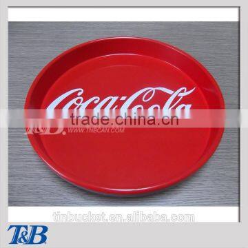 Promotional round bar serving tray