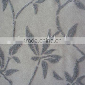 for beauty parlour cushion Balfourdendron jacquard flocking composite fabric