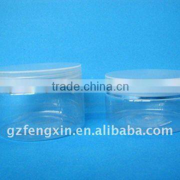 PETG Plastic Transparent Clear Cream Skincare Jars 250ml gram