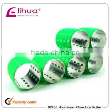 Export green DIY nylon aluminum core hair roller