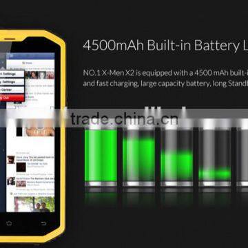 5.5 Inch IP68 Android Mobile Phone Hot Sell NO.1 X2 With 4G LTE Qualcomm MSM8916 and Android 4.4 OS photo-3