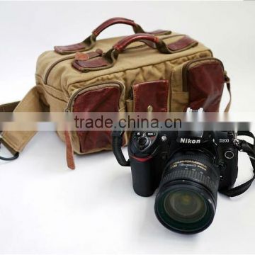 2013 Canvas Camera Bag with removable insert camera container