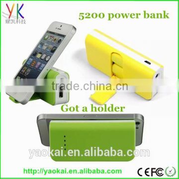 hot new technology product in China for 2015, colorful portable power bank 5200mah