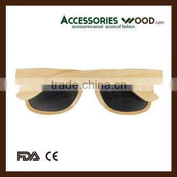 2016 Cheap Bamboo Wood Sunglasses Hot Sale Sunglasses with Polarized Coating Lenses