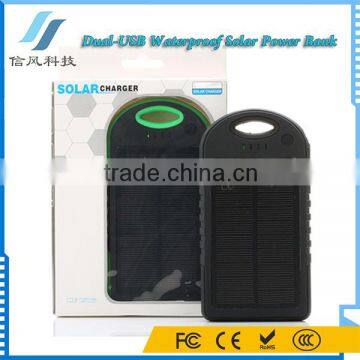 3000mAh Dual USB Portable Waterproof Solor Charger Power Bank for IPhone for Android Smartphone for IPad photo-6