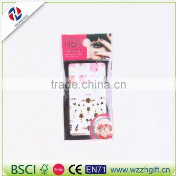 New arrived elegant fancy customized craft ecofriendly quality temporary Nail Sticker Wholesale