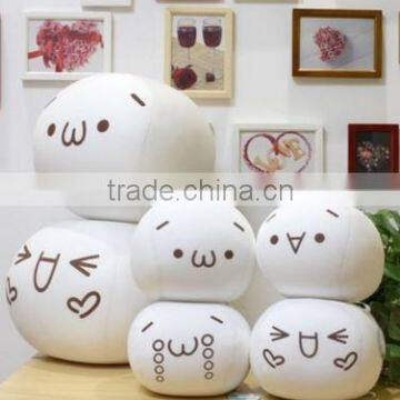 wholesale custom sew custom plush ball emoji pillow stuffed toys, custom whatsapp emoji pillow