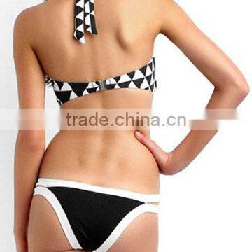 Sexy Summer Costa High Neck Female Two Pieces Mature Bikini PW-LC41070 photo-2