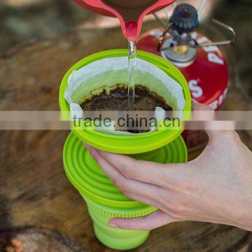 Office Foldable Heat Resistant Food Grade Silicone Coffee Filter photo-2