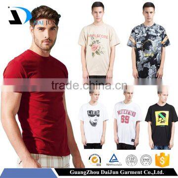 Daijun high quality 100% cotton bulk wholesale custom printing men t shirts