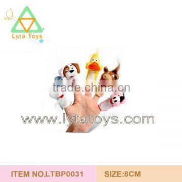 Factory Cheap Cute Cartoon Animal Finger Puppet