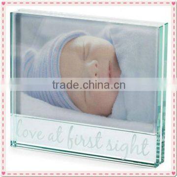 Square Glass Baby Boy Photo Frame For Family Souvenir