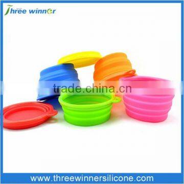 Folding Silicone Pet Bowl Plastic Bowl for Pet