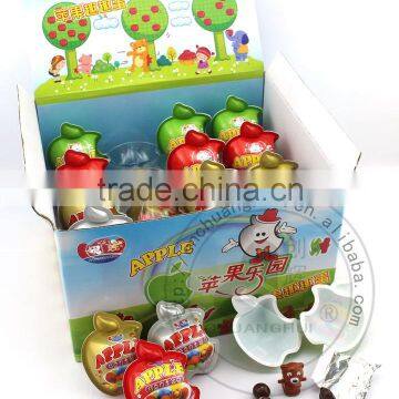 New Products 2015 Apple Chocolate Surprise Egg With Toy, Apple Chocolate Toy Egg