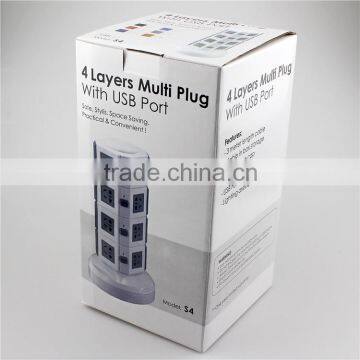 ME-S4 Four Layers Electrical Multi Outlet of With Five Meters Power Line for Industrial and Household Usage photo-5
