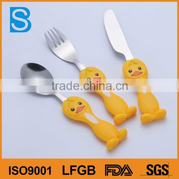 High Quality New Design Good Price OEM Children Plastic Handle Cutlery