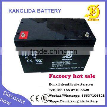 90ah solra batteries deep cycle battery 12v made in China