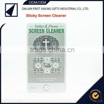 2015 Hot Sale Microfiber Cloth +PU Gel+ Paper Card Sticker Screen Cleaner photo-3