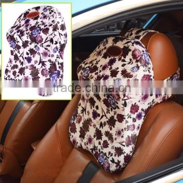 Comfortable curve memory foam car air neck pillow