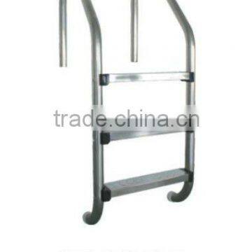 Swimming pool ladder with stainless steel