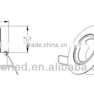 Fire rated Recessed Round led COB downlight