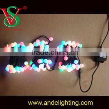 High quality LED RGB string ball lights holiday lighting outdoor light