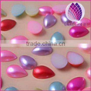 Cheap acrylic half teardrop pearl Imitation pearl