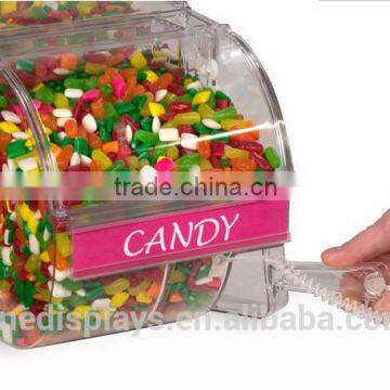 3 Gallon Acrylic Candy Bin w/ Scoop & Label Holder(CB-B-0221) photo-2
