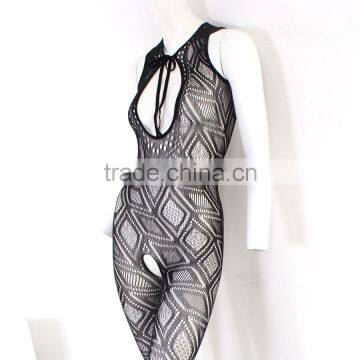 Keyhole Front Seamless Diamond Pattern Sexy Mature Underwear