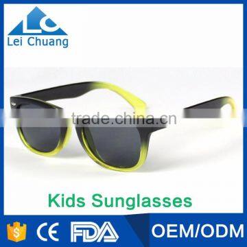 free sample fashion plastic kids sunglasses 1109