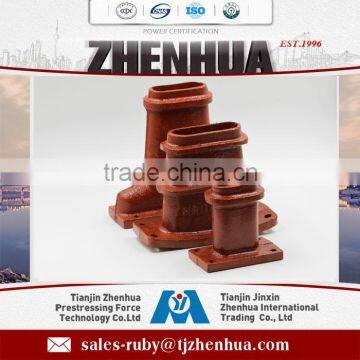 Prestressed ARC Flat Tensioning Building Construction Bearing Plate for 15.24 PC Strand