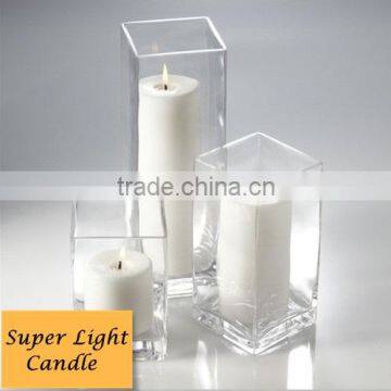 Pillar Candle & Square Holder Set