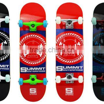 31"x8" custom graphic 7 ply real canadian maple skateboards complete