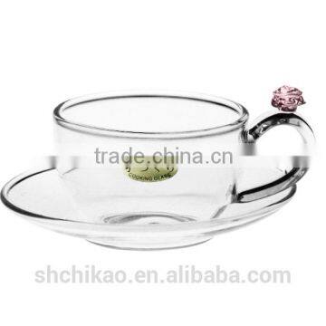 Teapot and Cups/hand Made Glass Tea Set photo-5