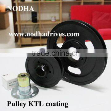 V pulley with KTL coating taper lock pulley with KTL coating and zinc plating