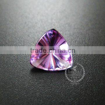 10MM triangle shape faceted cut natural purple amethyst semi precious loose stone gemstone DIY ring earrings cabochon 4160009