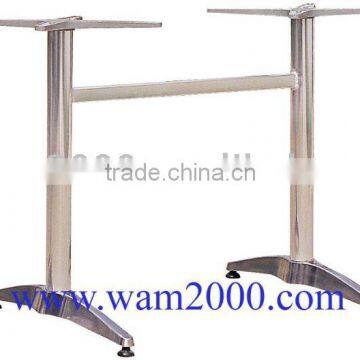 modern aluminium table base 2X2 feet with cast iron plate