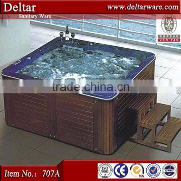 2015 Hot sale luxury whirlpool big bathtub size for four person hot tub