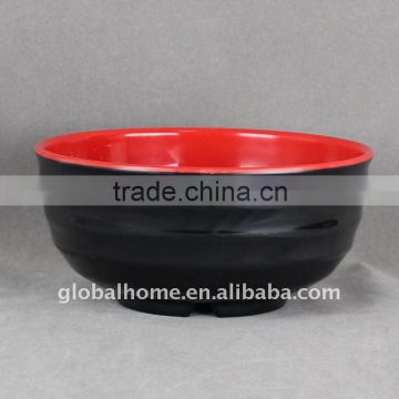 Red Round Melamine Bowl