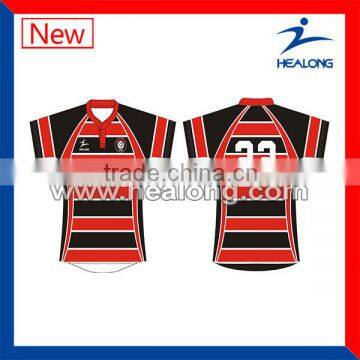 college school uniform & t-shirt,100polyester rugby jersey