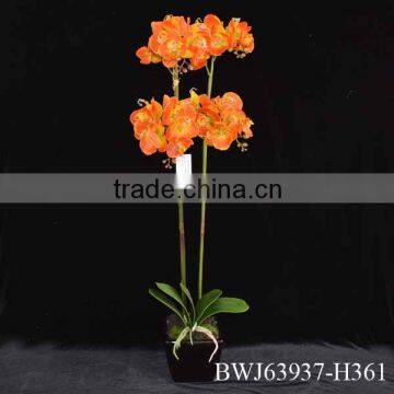 home& indoor decoration,single stem artificial butterfly orchids wholesale bonsai