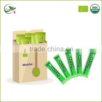 OEM Matcha To Go Small Sachet , Organic Matcha Tea