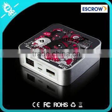 Gift Items Low Costs, Fast Charger Mobile Portable Power Banker Square Power Bank 6600mah