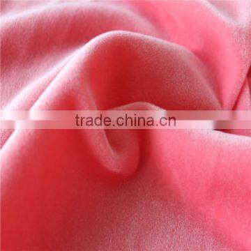 Velboa Polyester Fabric Flat Filament Velvet Fabric With T/C Backing