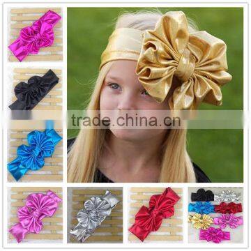 Baby Head Wrap Bow Top Knot Big Bow Headwrap Baby Headband Floppy Bow Headband Big Bow Headband Top Knot Headwear in Stock