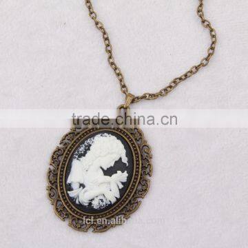 Fashion Jewelry Necklace Steampunk Necklace Classical Silhouette Cameo 2015 New Party Dress Made in China Yiwu photo-3
