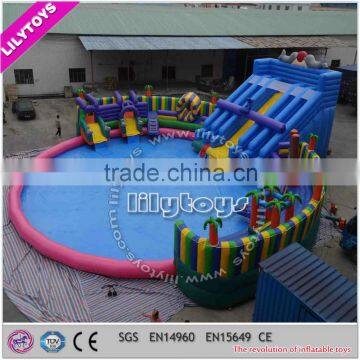 Best quality Inflatable commercial water park/4 line stitching