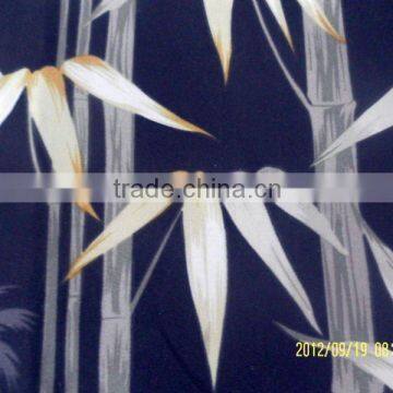 Bamboo printing Twill micro fiber peach fabric